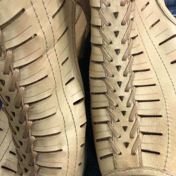 Earth Beige Cutout Ankle Booties - Picture 11 of 11
